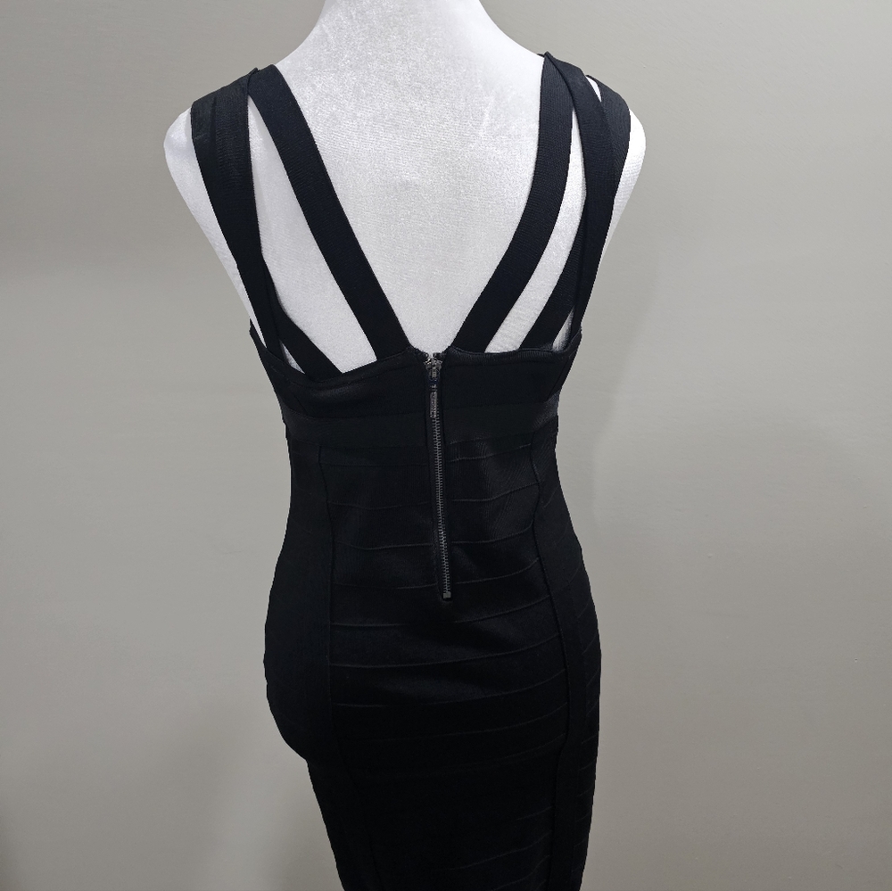 Guess Black Bodycon Bandage Dress - Picture 4 of 6